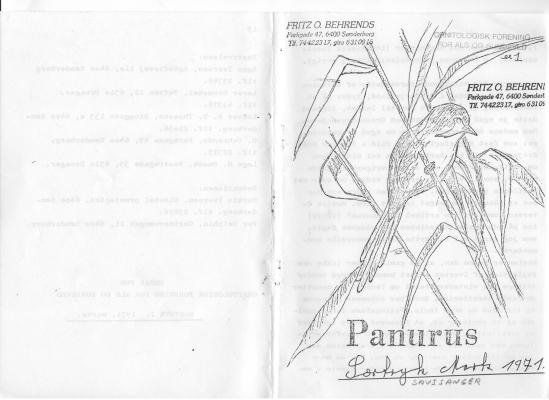frim-per Panurus 1971 Savisanger custom text